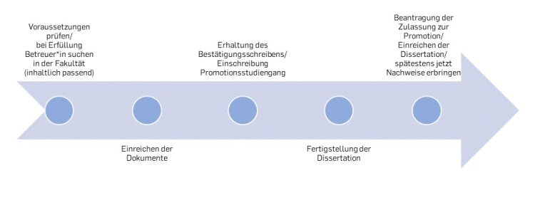 Verlauf Promotion Deutsch